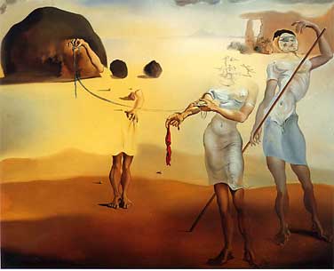 Enchanted Beach with Three Fluid Graces - 1938 - Oil on canvas, 61 x 81.3cm (25 5/8 x 32 in.)